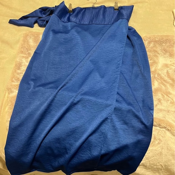 VICI Royal blue wrap skirt - Picture 3 of 5